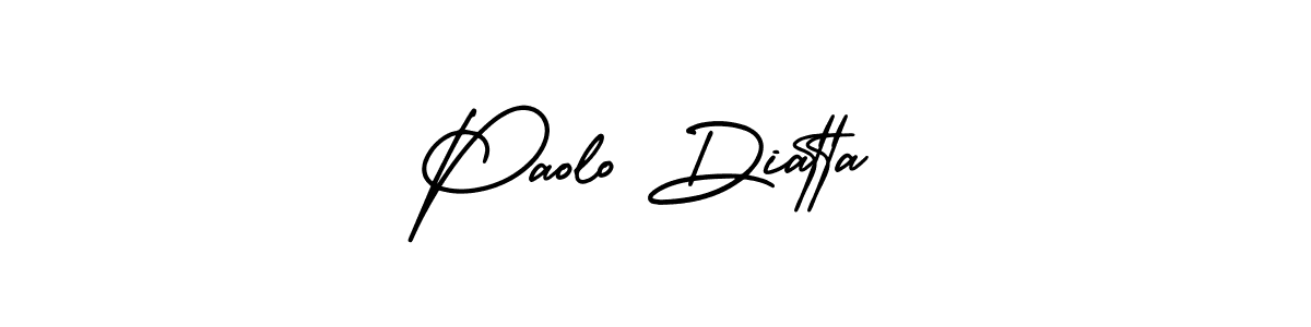 Create a beautiful signature design for name Paolo Diatta. With this signature (AmerikaSignatureDemo-Regular) fonts, you can make a handwritten signature for free. Paolo Diatta signature style 3 images and pictures png
