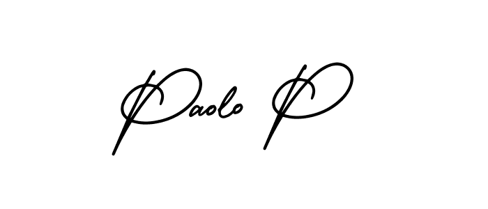 AmerikaSignatureDemo-Regular is a professional signature style that is perfect for those who want to add a touch of class to their signature. It is also a great choice for those who want to make their signature more unique. Get Paolo P name to fancy signature for free. Paolo P signature style 3 images and pictures png