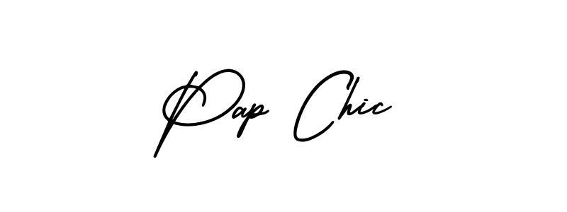 How to Draw Pap Chic signature style? AmerikaSignatureDemo-Regular is a latest design signature styles for name Pap Chic. Pap Chic signature style 3 images and pictures png