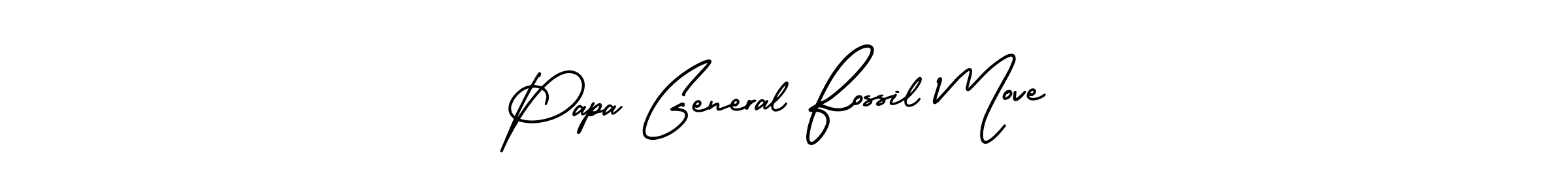 Create a beautiful signature design for name Papa General Fossil Move. With this signature (AmerikaSignatureDemo-Regular) fonts, you can make a handwritten signature for free. Papa General Fossil Move signature style 3 images and pictures png