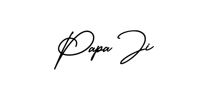 This is the best signature style for the Papa Ji name. Also you like these signature font (AmerikaSignatureDemo-Regular). Mix name signature. Papa Ji signature style 3 images and pictures png