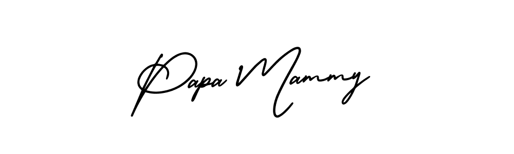 Make a beautiful signature design for name Papa Mammy. With this signature (AmerikaSignatureDemo-Regular) style, you can create a handwritten signature for free. Papa Mammy signature style 3 images and pictures png