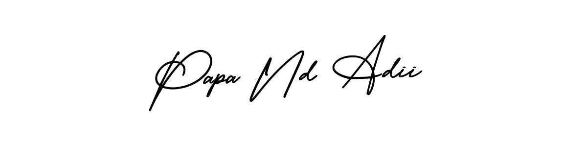Also we have Papa Nd Adii name is the best signature style. Create professional handwritten signature collection using AmerikaSignatureDemo-Regular autograph style. Papa Nd Adii signature style 3 images and pictures png