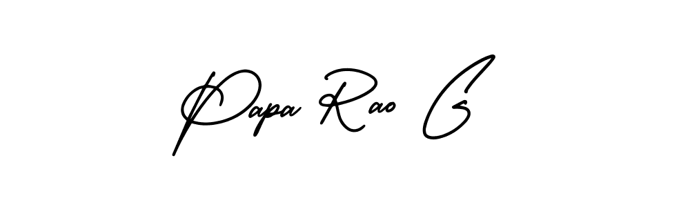 This is the best signature style for the Papa Rao G name. Also you like these signature font (AmerikaSignatureDemo-Regular). Mix name signature. Papa Rao G signature style 3 images and pictures png