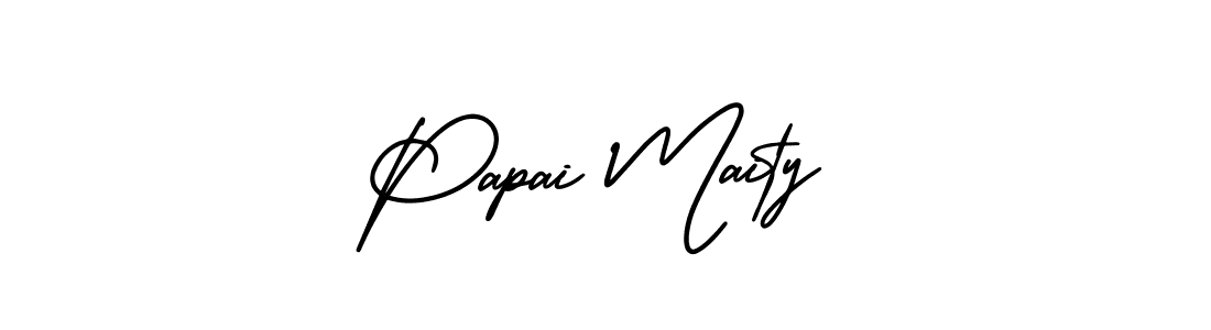 Make a beautiful signature design for name Papai Maity. Use this online signature maker to create a handwritten signature for free. Papai Maity signature style 3 images and pictures png