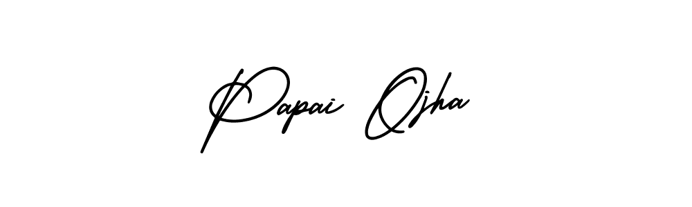 It looks lik you need a new signature style for name Papai Ojha. Design unique handwritten (AmerikaSignatureDemo-Regular) signature with our free signature maker in just a few clicks. Papai Ojha signature style 3 images and pictures png