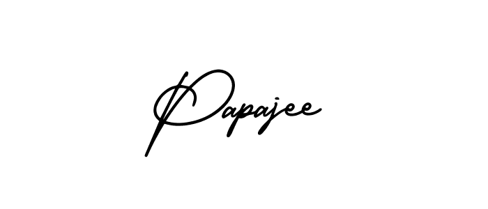 Also we have Papajee name is the best signature style. Create professional handwritten signature collection using AmerikaSignatureDemo-Regular autograph style. Papajee signature style 3 images and pictures png