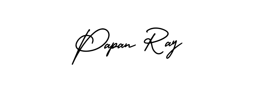 Design your own signature with our free online signature maker. With this signature software, you can create a handwritten (AmerikaSignatureDemo-Regular) signature for name Papan Ray. Papan Ray signature style 3 images and pictures png