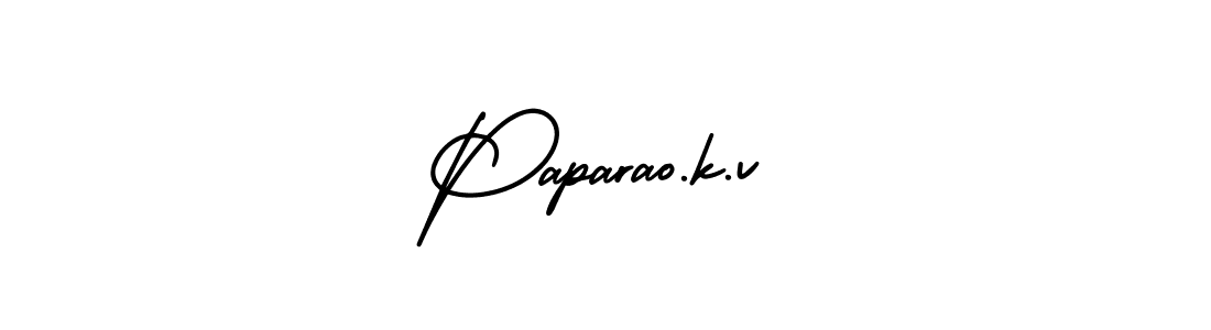 It looks lik you need a new signature style for name Paparao.k.v. Design unique handwritten (AmerikaSignatureDemo-Regular) signature with our free signature maker in just a few clicks. Paparao.k.v signature style 3 images and pictures png