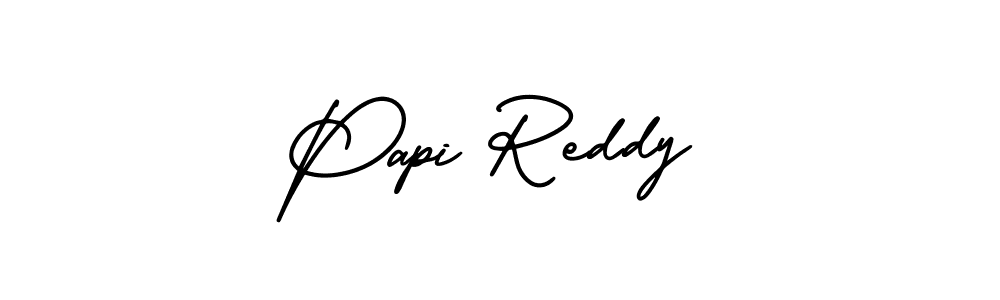 AmerikaSignatureDemo-Regular is a professional signature style that is perfect for those who want to add a touch of class to their signature. It is also a great choice for those who want to make their signature more unique. Get Papi Reddy name to fancy signature for free. Papi Reddy signature style 3 images and pictures png