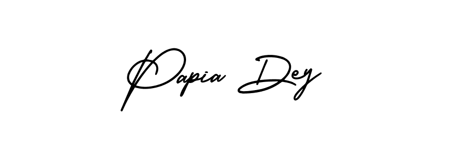 How to Draw Papia Dey signature style? AmerikaSignatureDemo-Regular is a latest design signature styles for name Papia Dey. Papia Dey signature style 3 images and pictures png