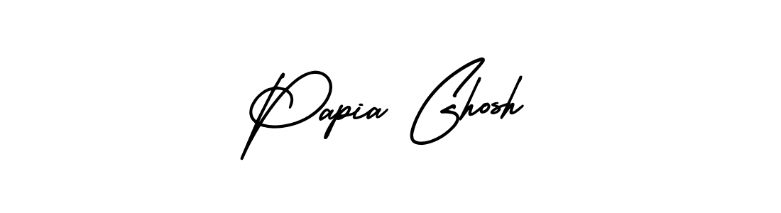 It looks lik you need a new signature style for name Papia Ghosh. Design unique handwritten (AmerikaSignatureDemo-Regular) signature with our free signature maker in just a few clicks. Papia Ghosh signature style 3 images and pictures png