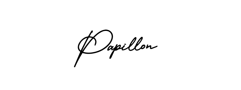 Design your own signature with our free online signature maker. With this signature software, you can create a handwritten (AmerikaSignatureDemo-Regular) signature for name Papillon. Papillon signature style 3 images and pictures png