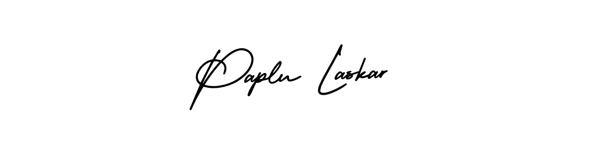Design your own signature with our free online signature maker. With this signature software, you can create a handwritten (AmerikaSignatureDemo-Regular) signature for name Paplu Laskar. Paplu Laskar signature style 3 images and pictures png