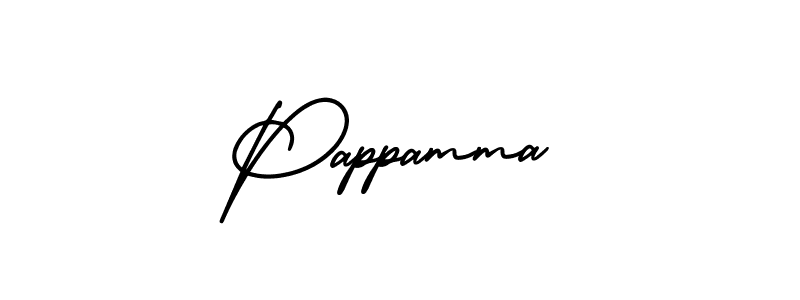 Make a beautiful signature design for name Pappamma. With this signature (AmerikaSignatureDemo-Regular) style, you can create a handwritten signature for free. Pappamma signature style 3 images and pictures png