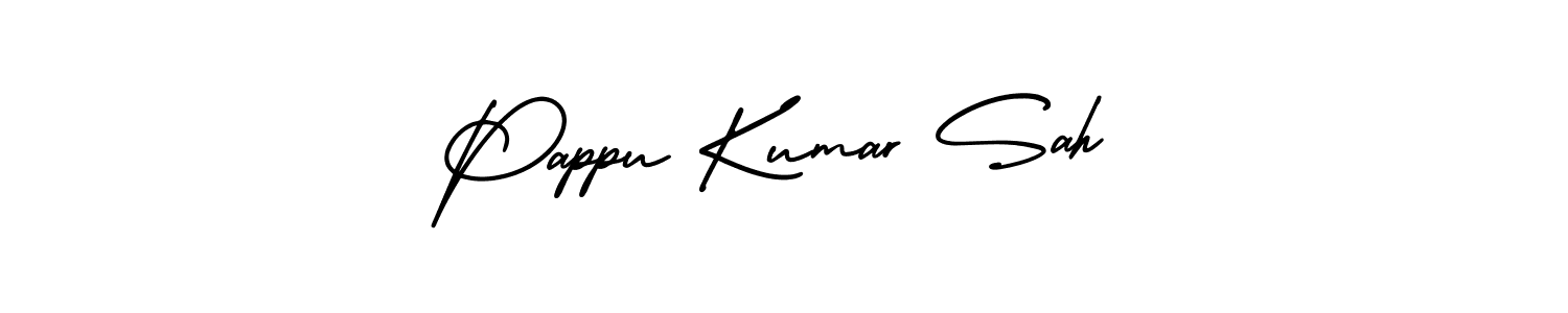 You should practise on your own different ways (AmerikaSignatureDemo-Regular) to write your name (Pappu Kumar Sah) in signature. don't let someone else do it for you. Pappu Kumar Sah signature style 3 images and pictures png