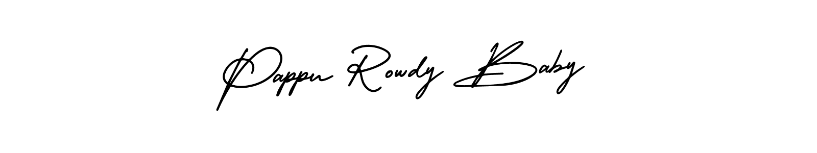 Make a short Pappu Rowdy Baby signature style. Manage your documents anywhere anytime using AmerikaSignatureDemo-Regular. Create and add eSignatures, submit forms, share and send files easily. Pappu Rowdy Baby signature style 3 images and pictures png