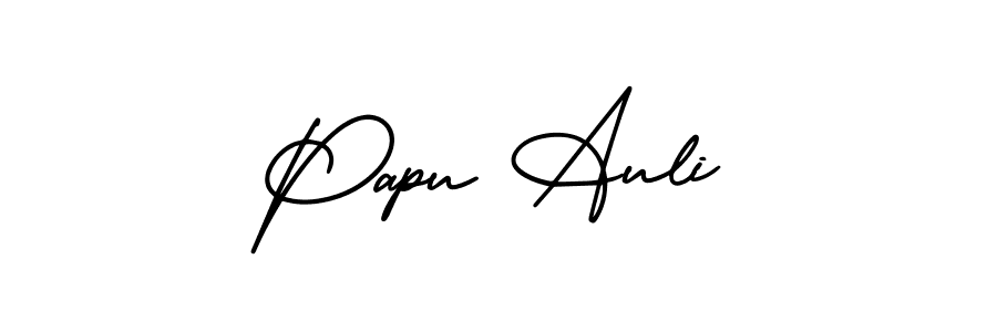 How to make Papu Auli signature? AmerikaSignatureDemo-Regular is a professional autograph style. Create handwritten signature for Papu Auli name. Papu Auli signature style 3 images and pictures png