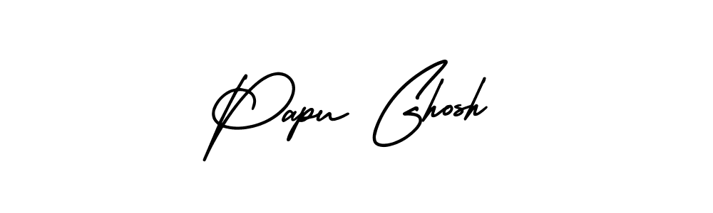 It looks lik you need a new signature style for name Papu Ghosh. Design unique handwritten (AmerikaSignatureDemo-Regular) signature with our free signature maker in just a few clicks. Papu Ghosh signature style 3 images and pictures png