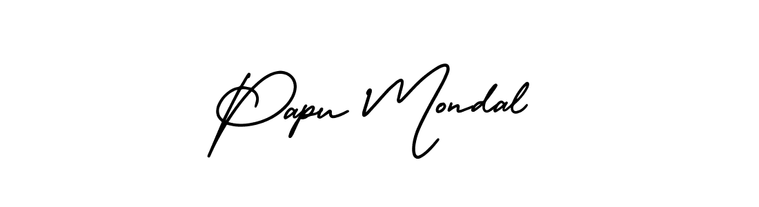 Make a beautiful signature design for name Papu Mondal. Use this online signature maker to create a handwritten signature for free. Papu Mondal signature style 3 images and pictures png