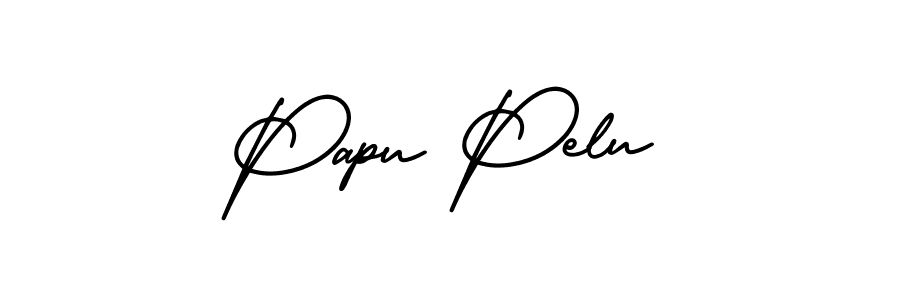 How to make Papu Pelu signature? AmerikaSignatureDemo-Regular is a professional autograph style. Create handwritten signature for Papu Pelu name. Papu Pelu signature style 3 images and pictures png