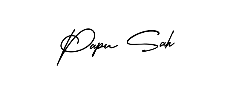 Also You can easily find your signature by using the search form. We will create Papu Sah name handwritten signature images for you free of cost using AmerikaSignatureDemo-Regular sign style. Papu Sah signature style 3 images and pictures png