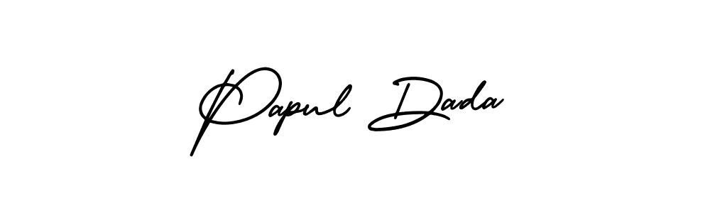 How to make Papul Dada signature? AmerikaSignatureDemo-Regular is a professional autograph style. Create handwritten signature for Papul Dada name. Papul Dada signature style 3 images and pictures png