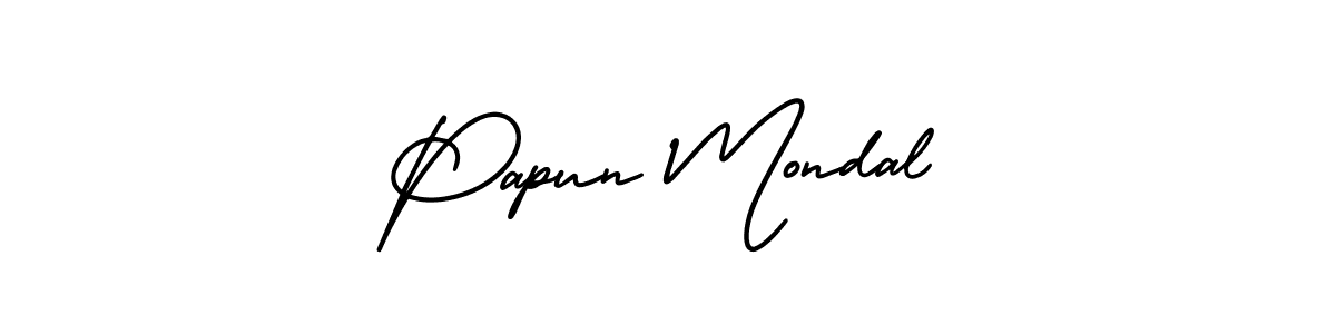 Best and Professional Signature Style for Papun Mondal. AmerikaSignatureDemo-Regular Best Signature Style Collection. Papun Mondal signature style 3 images and pictures png