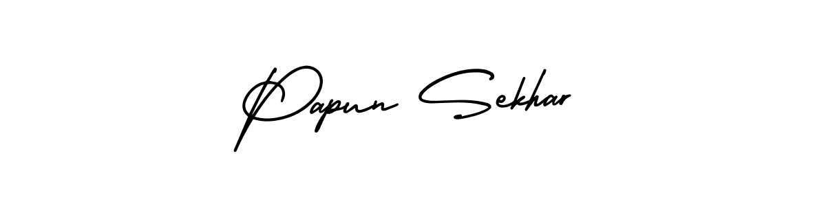 Design your own signature with our free online signature maker. With this signature software, you can create a handwritten (AmerikaSignatureDemo-Regular) signature for name Papun Sekhar. Papun Sekhar signature style 3 images and pictures png