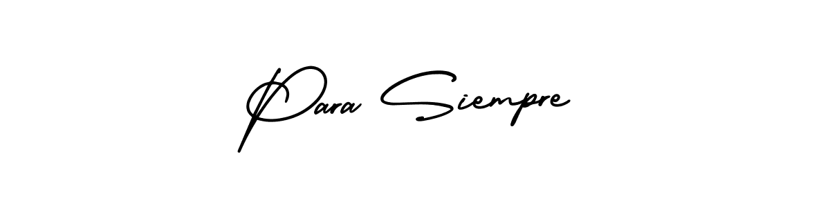 Similarly AmerikaSignatureDemo-Regular is the best handwritten signature design. Signature creator online .You can use it as an online autograph creator for name Para Siempre. Para Siempre signature style 3 images and pictures png