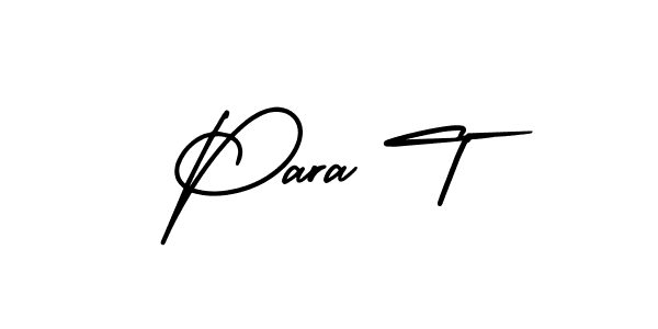Also You can easily find your signature by using the search form. We will create Para T name handwritten signature images for you free of cost using AmerikaSignatureDemo-Regular sign style. Para T signature style 3 images and pictures png