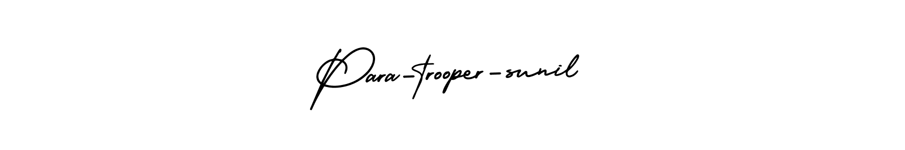 Design your own signature with our free online signature maker. With this signature software, you can create a handwritten (AmerikaSignatureDemo-Regular) signature for name Para-trooper-sunil. Para-trooper-sunil signature style 3 images and pictures png