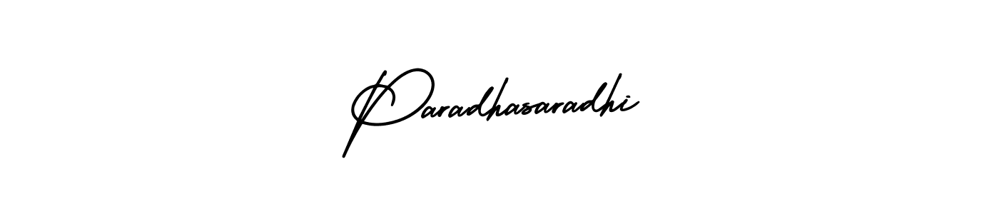 Use a signature maker to create a handwritten signature online. With this signature software, you can design (AmerikaSignatureDemo-Regular) your own signature for name Paradhasaradhi. Paradhasaradhi signature style 3 images and pictures png