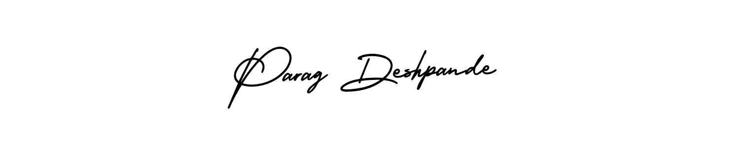How to make Parag Deshpande name signature. Use AmerikaSignatureDemo-Regular style for creating short signs online. This is the latest handwritten sign. Parag Deshpande signature style 3 images and pictures png