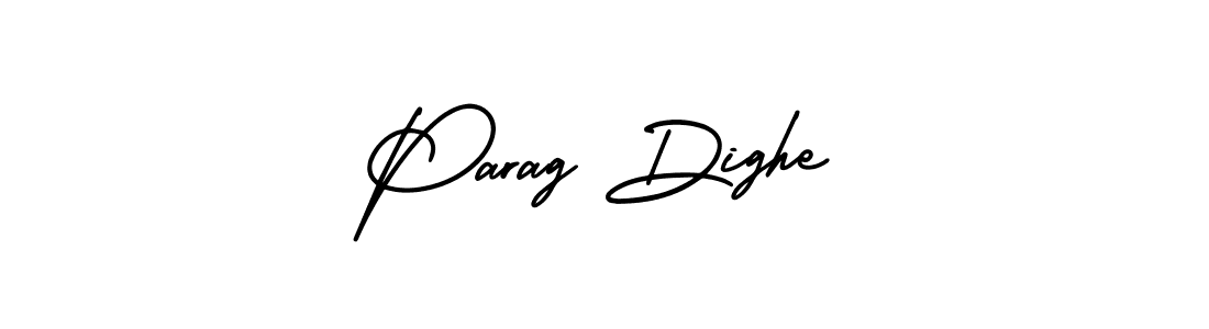 The best way (AmerikaSignatureDemo-Regular) to make a short signature is to pick only two or three words in your name. The name Parag Dighe include a total of six letters. For converting this name. Parag Dighe signature style 3 images and pictures png