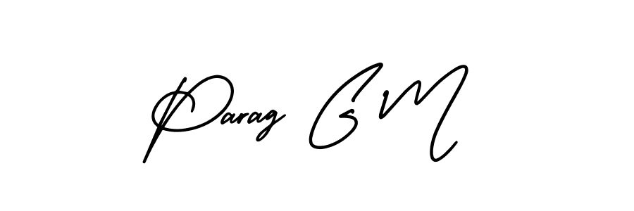 It looks lik you need a new signature style for name Parag G M. Design unique handwritten (AmerikaSignatureDemo-Regular) signature with our free signature maker in just a few clicks. Parag G M signature style 3 images and pictures png