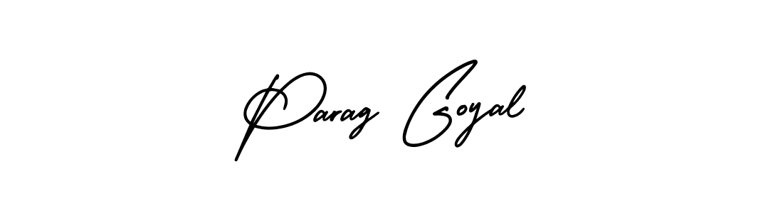 Create a beautiful signature design for name Parag Goyal. With this signature (AmerikaSignatureDemo-Regular) fonts, you can make a handwritten signature for free. Parag Goyal signature style 3 images and pictures png