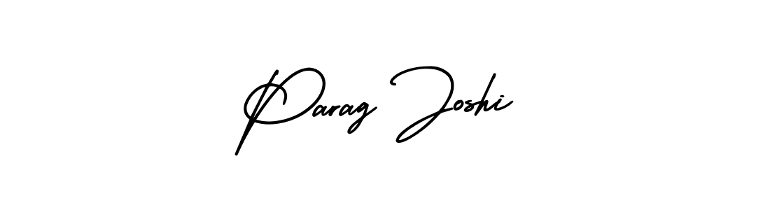 This is the best signature style for the Parag Joshi name. Also you like these signature font (AmerikaSignatureDemo-Regular). Mix name signature. Parag Joshi signature style 3 images and pictures png