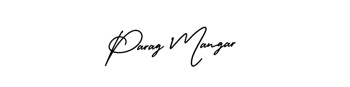 Make a beautiful signature design for name Parag Mangar. With this signature (AmerikaSignatureDemo-Regular) style, you can create a handwritten signature for free. Parag Mangar signature style 3 images and pictures png