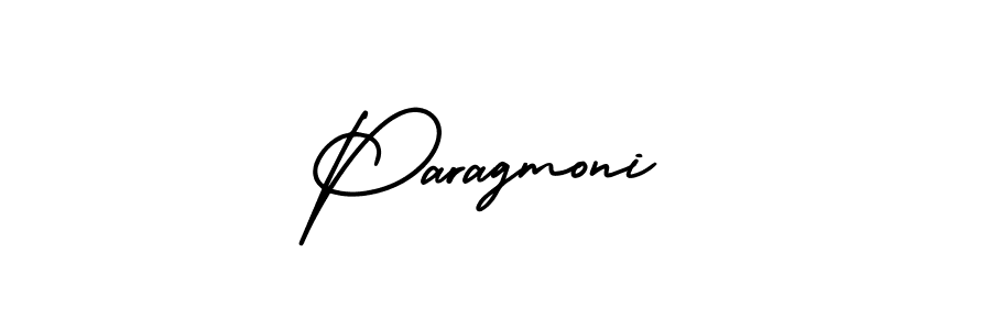 How to Draw Paragmoni signature style? AmerikaSignatureDemo-Regular is a latest design signature styles for name Paragmoni. Paragmoni signature style 3 images and pictures png