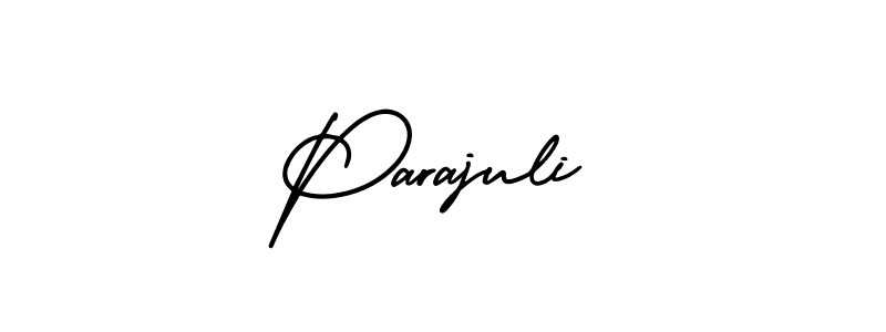 if you are searching for the best signature style for your name Parajuli. so please give up your signature search. here we have designed multiple signature styles  using AmerikaSignatureDemo-Regular. Parajuli signature style 3 images and pictures png