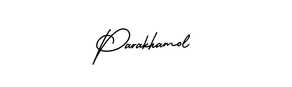 How to make Parakhamol signature? AmerikaSignatureDemo-Regular is a professional autograph style. Create handwritten signature for Parakhamol name. Parakhamol signature style 3 images and pictures png