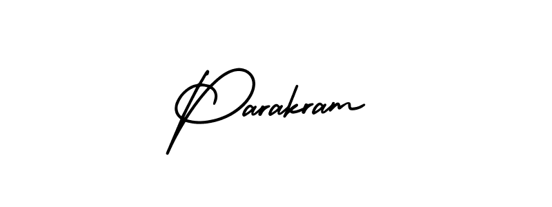 Design your own signature with our free online signature maker. With this signature software, you can create a handwritten (AmerikaSignatureDemo-Regular) signature for name Parakram. Parakram signature style 3 images and pictures png