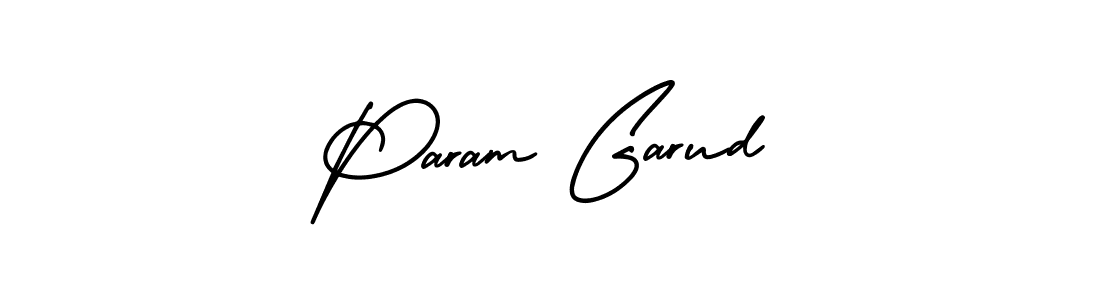 Make a beautiful signature design for name Param Garud. With this signature (AmerikaSignatureDemo-Regular) style, you can create a handwritten signature for free. Param Garud signature style 3 images and pictures png