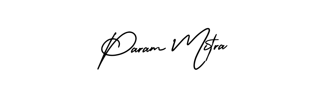 Make a beautiful signature design for name Param Mitra. With this signature (AmerikaSignatureDemo-Regular) style, you can create a handwritten signature for free. Param Mitra signature style 3 images and pictures png