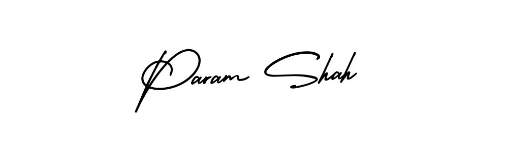 How to Draw Param Shah signature style? AmerikaSignatureDemo-Regular is a latest design signature styles for name Param Shah. Param Shah signature style 3 images and pictures png