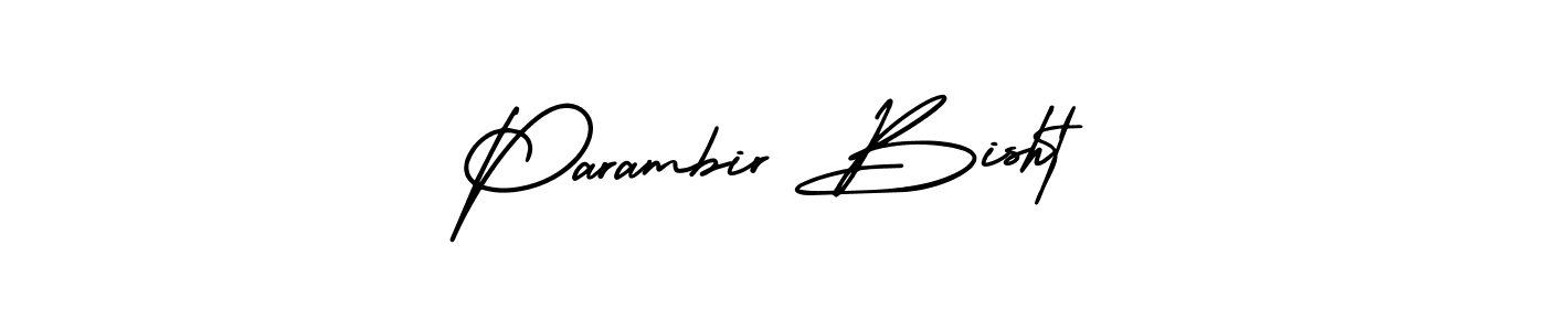 Use a signature maker to create a handwritten signature online. With this signature software, you can design (AmerikaSignatureDemo-Regular) your own signature for name Parambir Bisht. Parambir Bisht signature style 3 images and pictures png