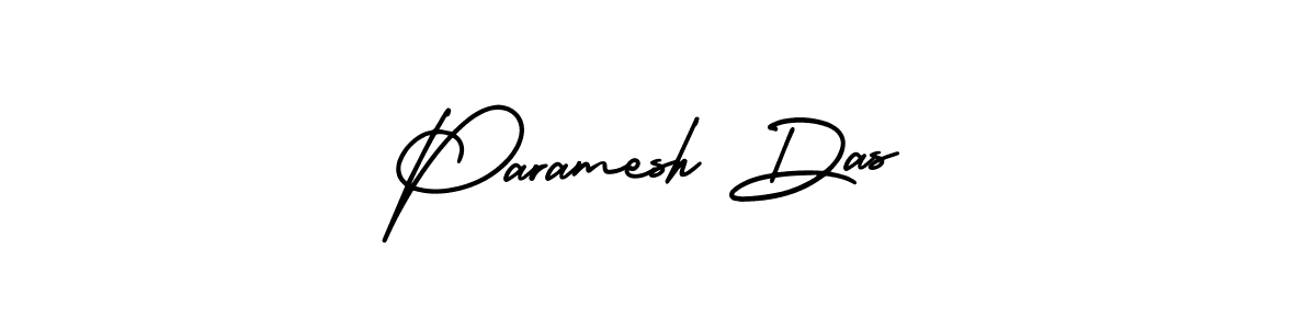 You should practise on your own different ways (AmerikaSignatureDemo-Regular) to write your name (Paramesh Das) in signature. don't let someone else do it for you. Paramesh Das signature style 3 images and pictures png