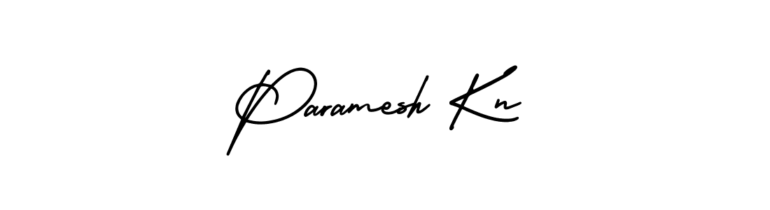 Design your own signature with our free online signature maker. With this signature software, you can create a handwritten (AmerikaSignatureDemo-Regular) signature for name Paramesh Kn. Paramesh Kn signature style 3 images and pictures png