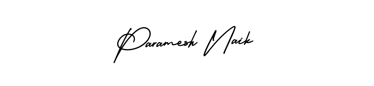 Design your own signature with our free online signature maker. With this signature software, you can create a handwritten (AmerikaSignatureDemo-Regular) signature for name Paramesh Naik. Paramesh Naik signature style 3 images and pictures png